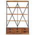 Rustika Rowe -  4Tier Bookcase with 6 Drawers 122x36x181 cm Solid Mango Wood